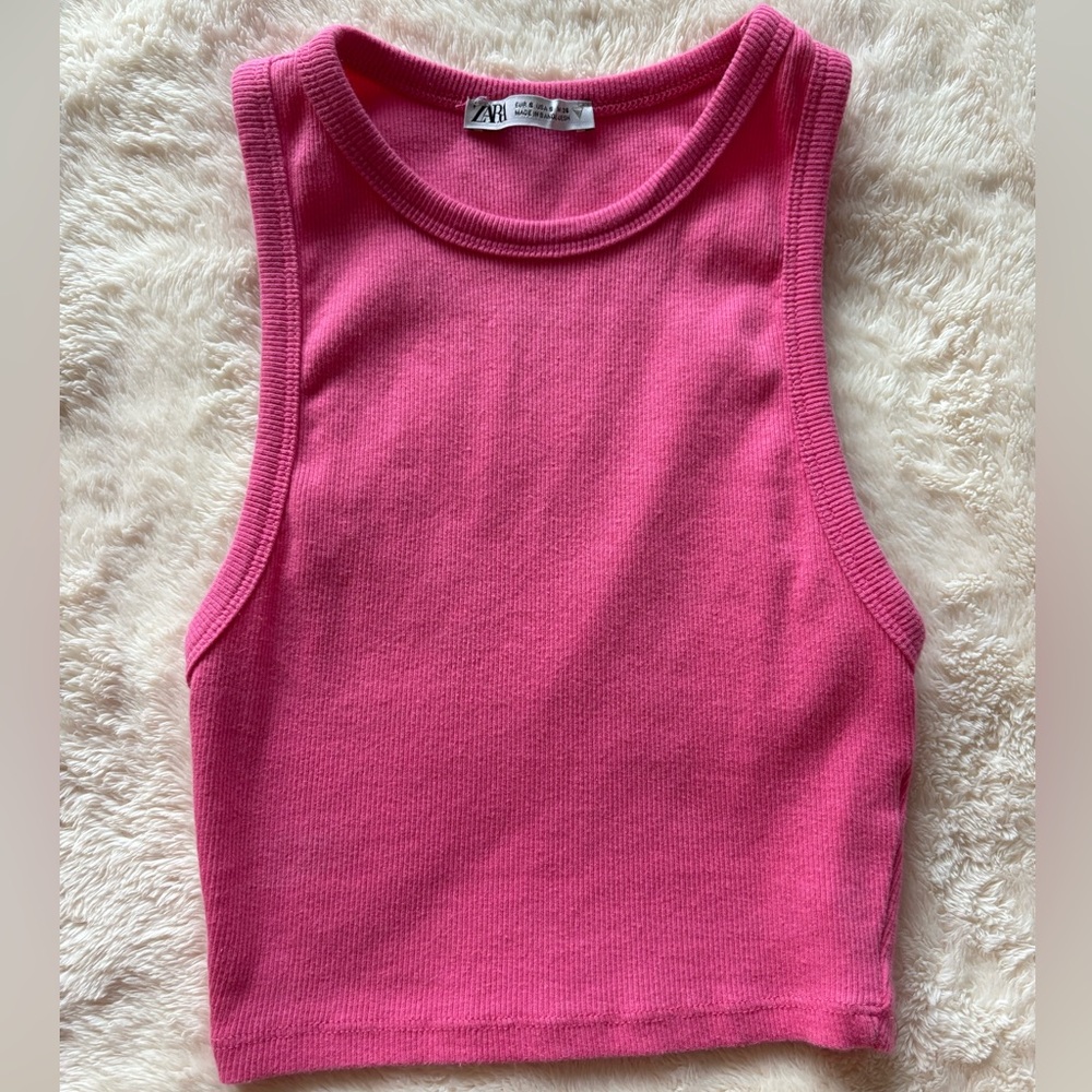 Zara Pink Crop Top